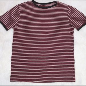 Burgundy Striped Shirt